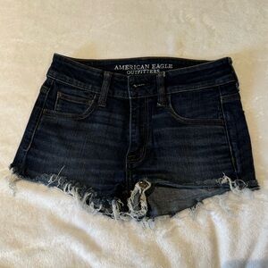 American Eagle Hi-Rise Cheeky Shortie Jean Shorts